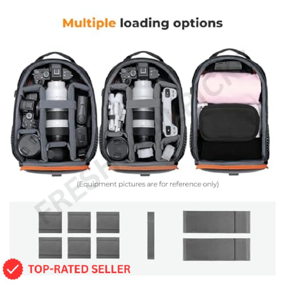 Camera Backpack Multi-Functional Photography Bag … - image 3